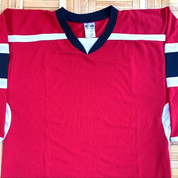 Athletic Knit Youth Red Hockey Jersey XL/TG - Picture 2 of 6